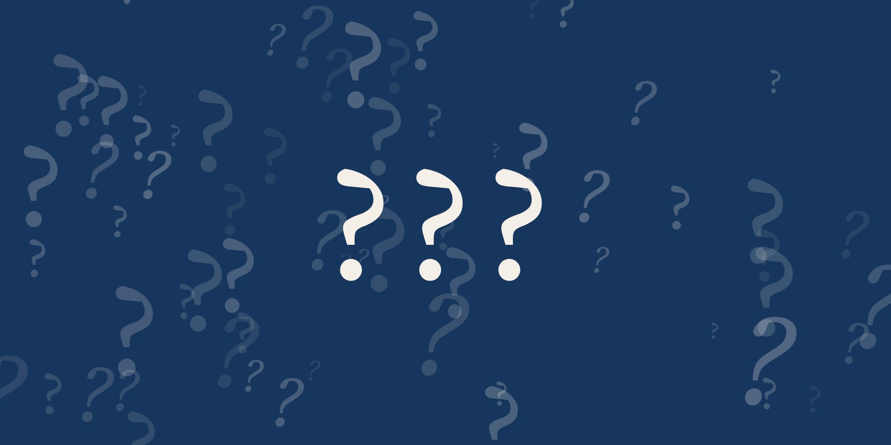 Three question marks.